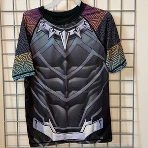 The Avengers Black Panther Swim shirt Medium boys size
